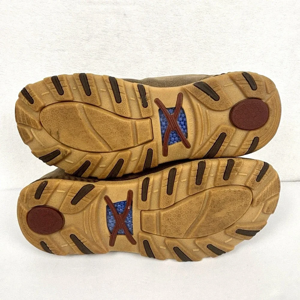 Twisted X MXC0001 Men’s 10W Chukka Driving Moc Leather Shoes Bomber Brown